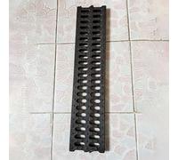 BomDog Drain Covers Outdoor Narrow Outdoor Drain Cover, Sturdy Polymer Plastic Trench Drain Grate for Yard/One Color/9Pcs