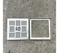 BomDog Drain Covers Outdoor Removablerain Grate with Base, Trench Drain Cover to Block Debris/40Cmx40Cm(15 3/4"X15 3/4")