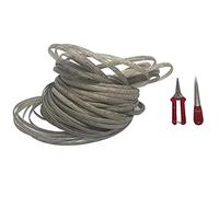 BomDog Grey Wicker Desk Chair Repair Kit Materials (Wicker + Weaving Tools), Rattan for Outdoor Pationiture, All Weather Wicker for Conversation Kit Repair/Grey + Tools