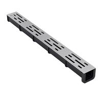 BomDog Outdoor Patio Shallow Channel Drain, Stainless Steel Trench Drain Kit/C/50X5X4Cm