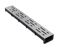 BomDog Outdoor Patio Shallow Channel Drain, Stainless Steel Trench Drain Kit/C/50X7.5X4Cm