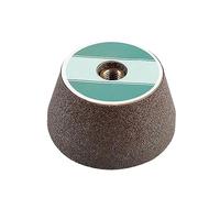 BomDog Polishing Wheel, 100Grit, Emery + Silicon Carbide, Angle Grinder Compatible, 75X75X40Mm/2.75X2.75X1.57In, 50 Grit, 1Pc