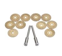 BomDog Polishing Wheel,10Pcs Diamond Grinding Wheel Metal Cutting Disc for Rotary Tool with 2 Mandrel for Metal Cutter Power Tool Set/20Mm