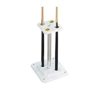 BomDog Pool Cue Racks,4 Holes Solid Wood Pool Cues Racks, Billiard Bar Storage Rack,Display Floor Pool Cue Storage Stand/White