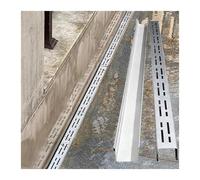 BomDog Stainless Steel Trench Drain Kit, Rectangular Channel Drain, Patio Bathroom Driveway Sidewalk Outdoor Trench Cover and Grates/Sier/150X15X5Cm
