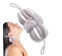 Bomefoi Luffa Shower Glove and Natural Sponge for Personal Hygiene, Soft Mesh Pouf, Bathroom Accessories for Men, Women and Children