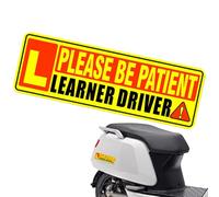Bomefoi Student Magnet for Car, Magnetic Student Sign, Reflective New Learner Safety Reusable Magnet, Removable Rookie Driver Car Student Sticker, Bright and