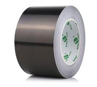 BOMEI PACK 1 Roll Black Aluminum Foil tape 3 inch Home Heating Ventilation HVAC Ducts Repairing Fixing Kitchen Jointing Flame Cold Heat Resistant 75mm x 50m Foil Tape Black