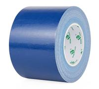 BOMEI PACK 1 Roll Dark Blue Duct Tape 4 Inch Reinforced Deep Blue Gaffer Tape 100mm x 50m Waterproof Heavy Duty Ducts Fixing Tape DIY Craft Labeling