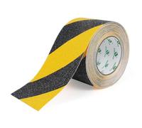 BOMEI PACK 1 Roll Yellow and Black Anti Slip Tape 75mm x 10m High Traction Strong Grip Safety Stair Treads 3 inch Self Adhesive Non-slip Warning Tape
