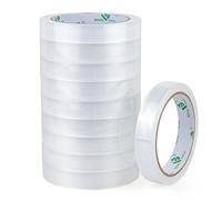 BOMEI PACK 10 Rolls of Parcel Tape Transparent Tape Packing Tape Cardboard Tape 30 m x 18 mm Packaging Material for Parcels and Cardboard Packing Tape with High Adhesion in Professional Quality
