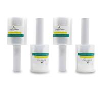 BOMEI PACK 4 Rolls Mini Stretch Cling Film 5 inch 1000 ft 80 Gauge Transparent Mini Shrink Film with handles Self Adhering to Secure Moving Objects Storage Items Wrapping Film