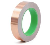 BOMEI PACK Copper Foil Tape Copper Tape Avoid Slugs Snails From Plants,25mm x 20m Craft DIY Shaping Lines,Guitar Shielding,Photo Frames Decoration Repairs,Paper Circuits