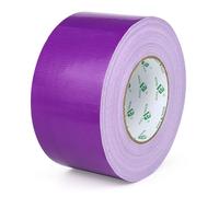 BOMEI PACK Purple Wide Duct Tape Reinforced 75mm x 50m Waterproof Heavy Duty Cloth Gaffer Tape purple for Ducts Fixing Repairing,craft DIY,book repair,carpet seaming,Moving Box Sealing,Bundling