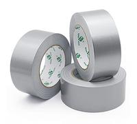 BOMEI PACK Reinforced Duct Repair Tape,Gaffer Tape,3 Rolls 48mm x 32m Silver Waterproof Premium Sticky Heavy Duty Tape for Repairing,Sealing,Bundling,Office Home Strapping
