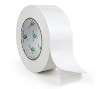 BOMEI PACK White Double Sided Carpet Securing Tape 48mm x 25m Extra Sticky Double Side Carpet Tape for Fixing Carpet Mats Rugs in Place Not Move at Home Gym Office Hotel Exhibition Hall