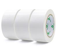 BOMEI PACK White Duct Tape 3 Rolls Reinforced Waterproof Heavy Duty 48mm x 30m Cloth Gaffer Tape for Repairing,Sealing,Bundling,Strapping