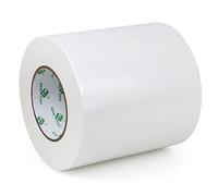 BOMEI PACK White Duct Tape Wide 150mm x 50m 1 Roll Reinforced Waterproofs Cloth Gaffer Tape for Pipelines Ducts Fixing Repairing Heavy Duty Moving Sealing Bundling Strapping