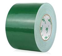 BOMEI PACK Wide Green Duct Tape Reinforced 100mm x 50m Waterproof Heavy Duty Green Cloth Duct Gaffer Tape for Fixing Repairing,craft DIY