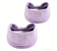 Bomeirc 1 Pack Boho Headbands Stretch Paisley Print Bandana Headband Criss Cross Hair Bands Knotted Head Wrap Yoga Daily for Women and Girls (2 Pure Purple)