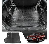 Bomely Cargo Mat Compatible with 2014-2019 Toyota Highlander Trunk Mat Cargo Liner Back Seat Cover Protector TPE Trunk Liner 2018 7 Seats Highlander Accessories (2014-2019,Trunk Mat with Backrest Mat)