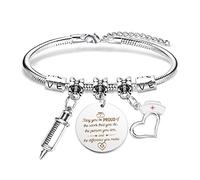 BOMEON Nurse Gifts for Women, Nursery Leaving Gifts, Nurse Gifts, Nurse Bracelet, Nursery Teacher Gifts, Nursery Teacher Thank You Gifts, Gifts for Nurses, Student Nurse Gifts, Funny Nurse Gifts