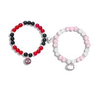 Bomesy Spider Kitty Matching Bracelets for Couples, Valentine's Day Bracelet Gifts for GF BF, Magnetic Spider Friendship Jewelry for Women Men Girls Boys