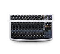 BOMGE Professional Audio Mixer, 12 Channel, Bluetooth, USB, 48V Power, XLR/RCA Inputs, DSP Effects