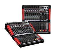 BOMGE X-8 Professional 8 Channel Audio Mixer Sound Board Mixing Console 8 Mic/Line Input Interface USB/MP3/Bluetooth Input 48V Phantom Power 24 FX DSP For PC, Studio Recording, Live Performance