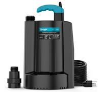 BOMGIE - Automatic submersible pump, 1/4 hp, swamp pump 2250 GPH, portable electric pump, extraction for swimming pool, basement, whirlpool, garden, swimming pool