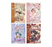 Bomichi 4 Different Goth Themes Sticker Pad,Vintage and Goth Aesthetic Washi Stickers Book, Die-Cut Sticker Book for Phone Scrapbook Junk Journal Collage DIY Crafts