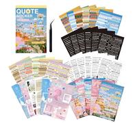 Bomichi Quote Stickers for Journaling, 48 Sheets 2800Pcs+ Word Motivational Inspirational Small Talk Stickers for Scrapbook Junk Journal Bullet Journal DIY Craft Card Making