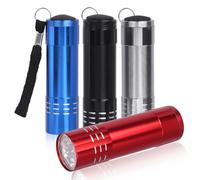 Bomiclss 4-Pack Mini Pocket Torch 3 Inch Colorful Small Torch for Kids with Lanyard Mini Torches Super Bright with 9 LEDs for Kids Camping Hiking Traveling Cycling Outdoors Party