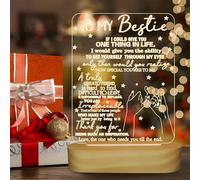 Bomiclss Bestie Gifts Funny, White Night Light, Funny Best Friend Birthday Gifts Girls for Christmas Women Men Girls (Bestie)