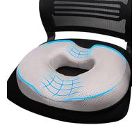 Bomiclss Donut Chair Seat Cushion with Center Hole & U-Shaped Cutout, Memory Foam Office Chair Cushions, Ergonomic Seat Cushion for Office Chair Wheelchair Car Seat Gaming Chair