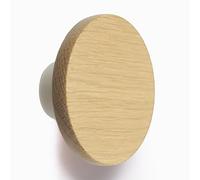 bomidé Basic Coat Hook / Wall Hook Round 65 mm Wood (Natural Oak)