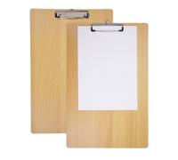 BOMKEE 2 Pack Extra Large A3 Clipboard, 11x17 inch Legal Size Wooden Landscape Clip Board Horizontal Clipboards for Artists Drawing, Sketching (Wooden, Vertical Clipboard)