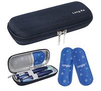 BOMKEE Insulin Cooler Travel Case, Diabetic Insulin Pen Case Portable Insulin Cooling Bag Carrying Organizer for Insulin Pens Supplies with 2 Ice Pack
