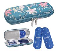 BOMKEE Insulin Cooler Travel Case, Diabetic Insulin Pen Case Portable Insulin Cooling Bag Carrying Organizer for Insulin Pens Supplies with 2 Ice Pack