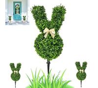 BomKra Artificial Rabbit Topiary Tree, Green, 55cm (1PCS)