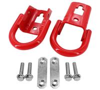 BOMLING Front Bumper Tow Hook, Right Left Heavy Duty D-Ring Set Towing Hook Compatible with Ford F150 Truck 2009-2018 Compatible with Ford Expedition 2007-2015, Replace FL3Z17N808A, Red