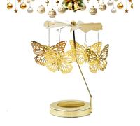 BommFu Candles Karus-Sell Rotating Candle Holder with Rotating Golden Candle Holder for Witch Altar Decoration, Rotating Candle Topper for Weddings,