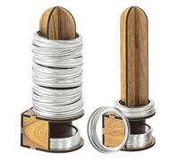 BommFu Canning Lid Rack, Pack of 2 Storage for Preserving Lids and Rings, Made of Wood, Storage for Lids and Rings for Preserving, Kitchen Organisation