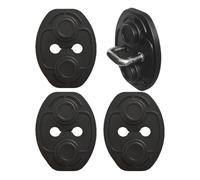 BommFu Car Door Latch Cover Silencer, Door Closing Shockproof Cushion, Silent Lock Guard Shock Absorber Trim Decoration for Automobile SUV Truck Vehicle Car