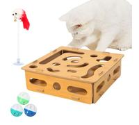 BommFu Cat Puzzle Toy - Mental Stimulation for Kittens | Kitten Brain Training Toy for Daily Exercise - Energy Reduction Boredom Prevention Living Room Bedroom Apartment