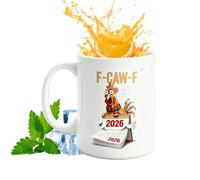 BommFu Chicken Coffee Cup - Ceramic Drinkware Coffee Cups for Women Men Home Work Birthday Party Morning Routine Relaxing Moments Weekend Leisure