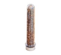 BommFu Coffee Dosing Tubes,Bean Keeper - 60ml Clear Storage Keeper with Lids for Coffee Enthusiasts Family Baristas Home Tea Organization
