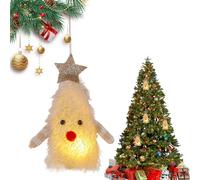 BommFu Luminous Christmas Tree Decoration, Loving Luminous Doll Pendant Decoration, Party Accessories, Small Figures for Table, Fireplace, Living Room, Garden, Patio