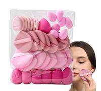 BommFu Makeup Set, 35 Pieces Face Cosmetic Applicator Tool, Makeup Sponges for the Face, for Liquid Foundation, Powder, Cream and Concealer