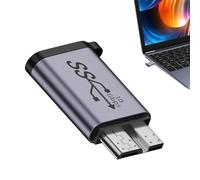 BommFu Micro-USB to USB 3.0 Adapter | Type C to Micro-B Cable Converter,Portable USB External Hard Drive Adapter, USB C Hard Drive Cable Adapter for HDD, Laptop